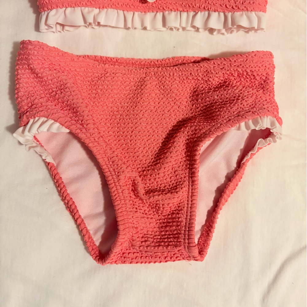 Janie and Jack Crinkle 2-Piece Swimsuit 18-24 months - Picture 4 of 6